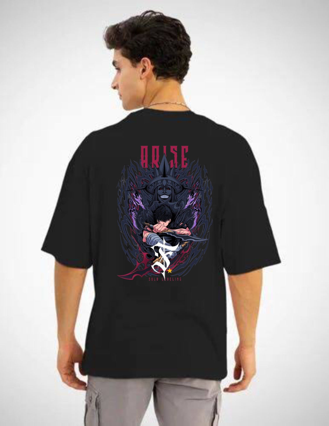 Solo Leveling – Shadow Monarch Rise" Graphic Tee