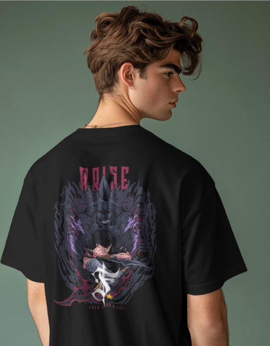 Solo Leveling – Shadow Monarch Rise" Graphic Tee